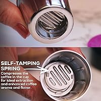 Vista 6 de EZ-Cup Stainless Steel 1-Stream Reusable K Cup Coffee Pod for Keurig + 25 Disposable Paper Filters - Refillable Capsule Compatible with Keurig and