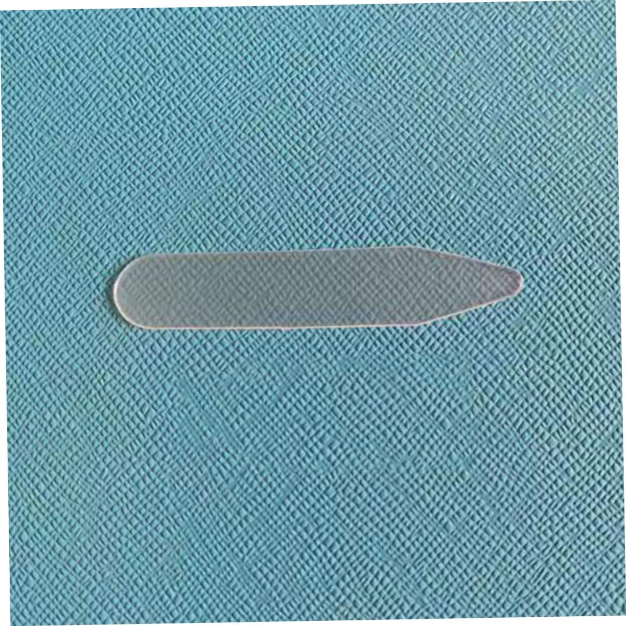 OUNONA 200Pcs Shirt Collar Inserts for Men Durable Pet Collar Stays Support for Dress Casual Shirts Keeps Collars Crisp and Neat Lightweight Reusable