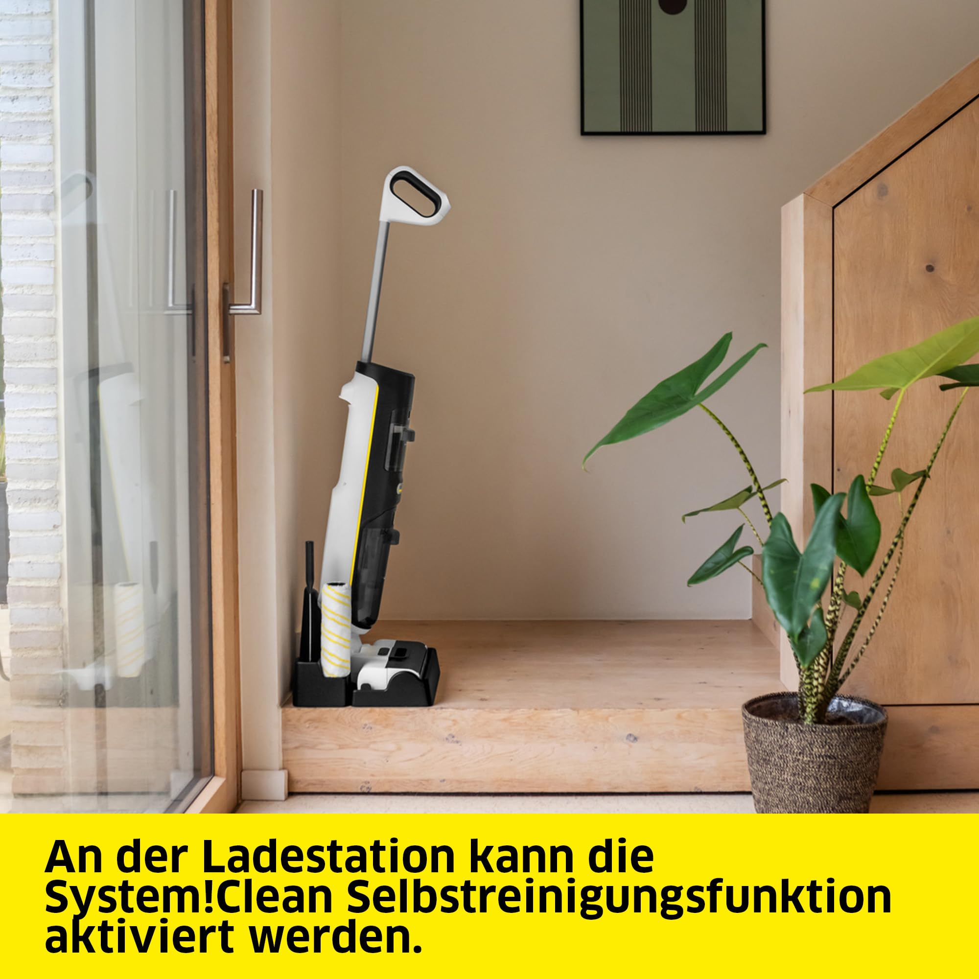 KÄRCHER Saugwischer FCV 4 Dry Extra, kabelloser Saugwischer, 4 Reinigungsmodi, Akkulaufzeit 45 min, Flächenleistung 200 m²