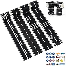 4 Rolls of Adhesive Tape Street Washi Tape Children 5 cm x 5 m Self-Adhesive Street Tape Road Tape Road Tape Road Tape Adhesive with Traffic Sign Sticker for DIY Learning