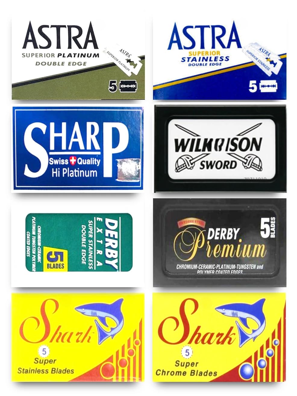 Astra Shark Derby GiIIette Permasharp - 40 Lames de Rasage