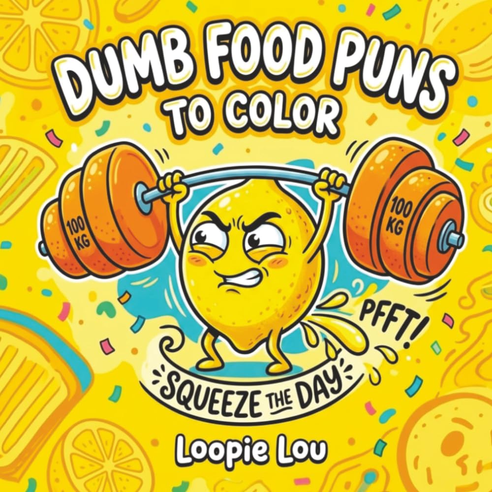 Dumb Food Puns to Color: Literal Humor Coloring Books (Literal Funnies To Color)