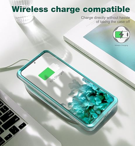 Miniatura 7 de SURITCH Funda de teléfono para Samsung Galaxy S21 Ultra de 6.8 pulgadas, ajuste delgado, cubierta frontal con protector de pantalla integrado,