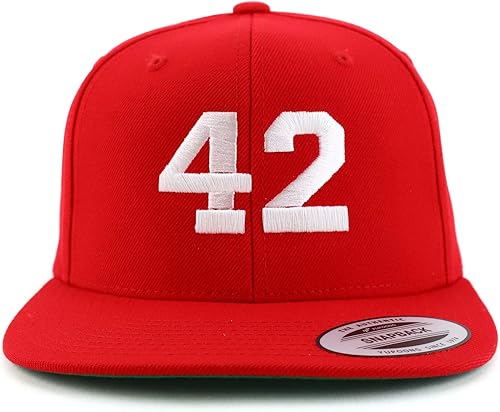Miniatura 8 de Moda Ropa Tienda Número 42 Hilo Blanco Bordado Bill Snapback Gorra De Béisbol