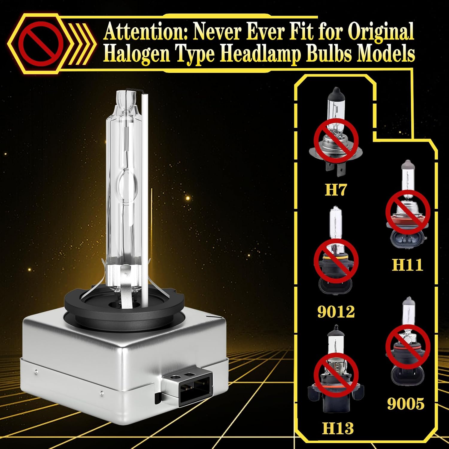 VHK for Jeep Grand Cherokee Xenon HID Headlight Bulbs 2008 2009 2010 2011 2012 2013, OEM D1S D1SC1 Bi-Xenon Lights, 35W 6000K Cool Bright White Headlamp, 2 Pack