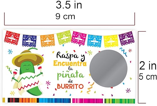 Miniatura 3 de Scratch off tickets Mexicana Party 25pc - Raspadito Fiesta Mexicana con 25 piezas