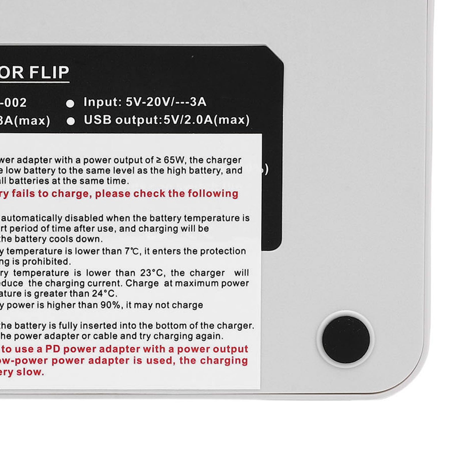 Cryfokt Fast Dual Battery Charger for Drone with LED Indicator | Hub di ricarica efficiente, funzionalità power bank, abbinamento automatico della ricarica, modalità di cura della batteria