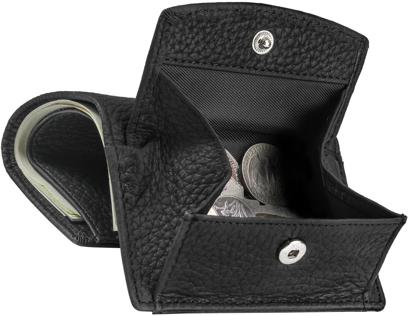 Real Leather RFID Blocking Small Wallet for Women with Coin Pouch Trifold Mini Pocket Wallet with Cash Slot & Card Holders (Pink Mist)