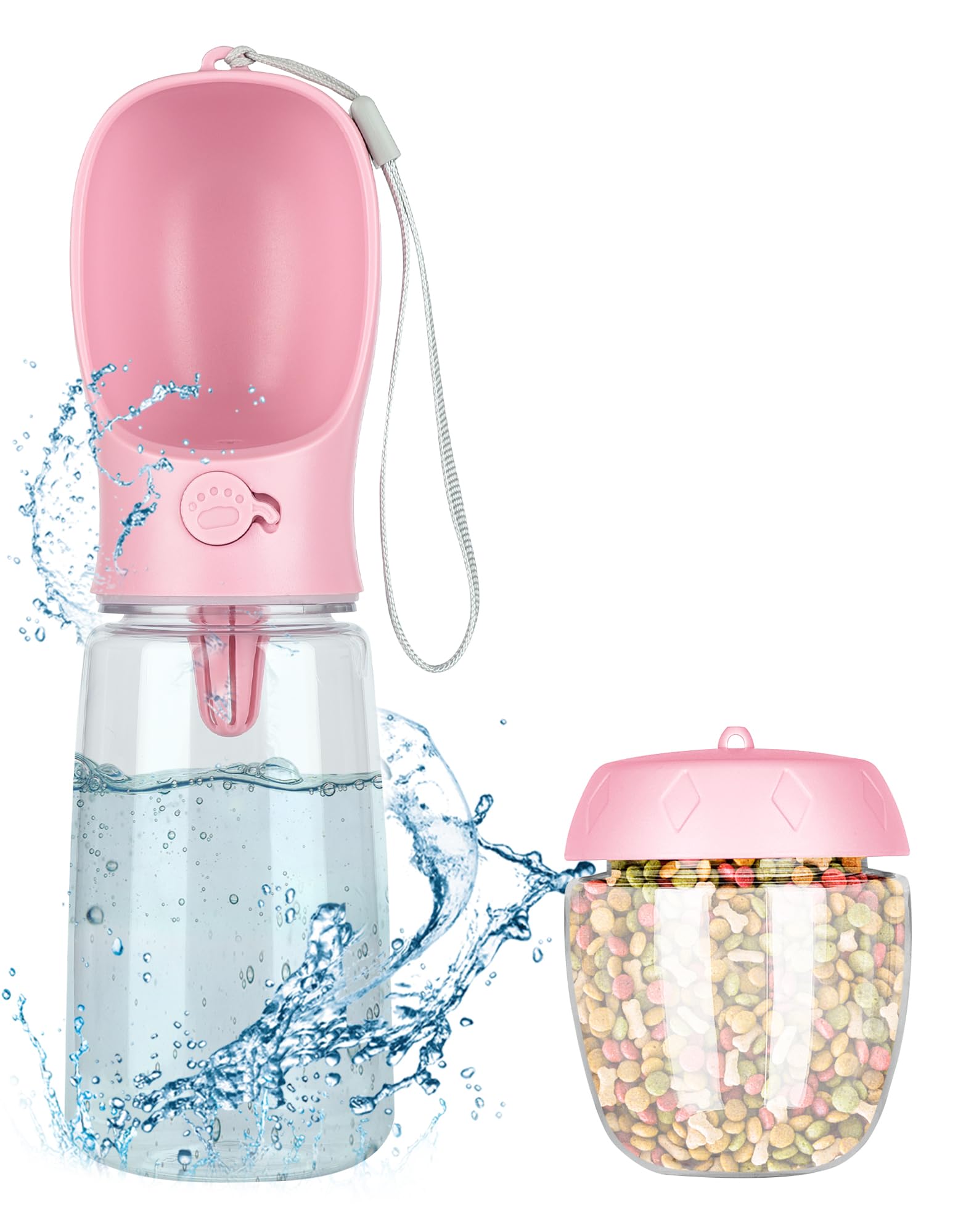 Butelka na wodę dla psa, przenośny dozownik 550 ml
