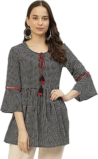 FABRIC FITOOR Womens Floral Print Cotton Peplum Top Price In India