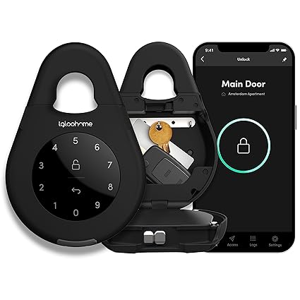 IGLOOHOME Smart Lock Box 3 - Electronic Keybox for Safe Storage - Control Access Remotely