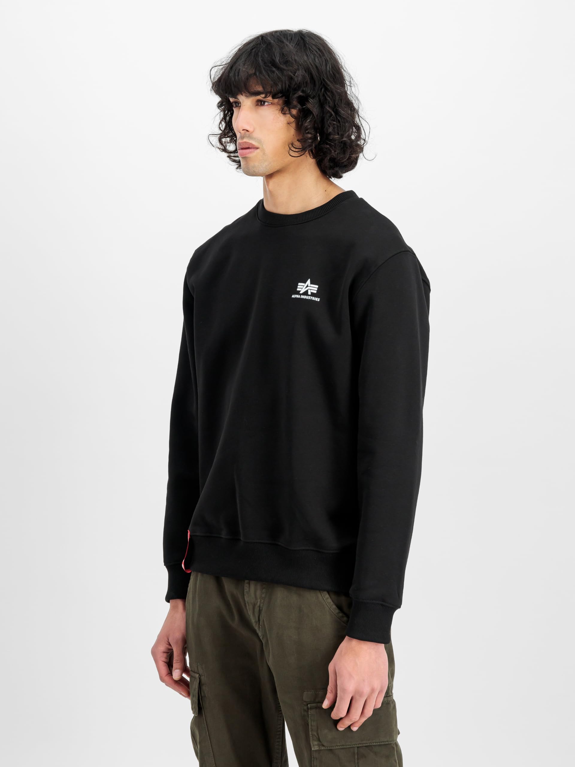 Alpha Industries Basic Sweater Small Logo Felpa Uomo