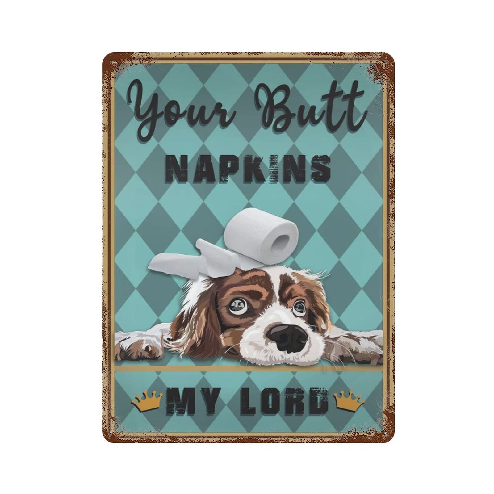 AOOEDM Your Butt Napkin Vintage Metal Sign Tin Sign for Home Bar Pub Kitchen Man Cave Tin Sign Wall Decor Poster Wall Plaque