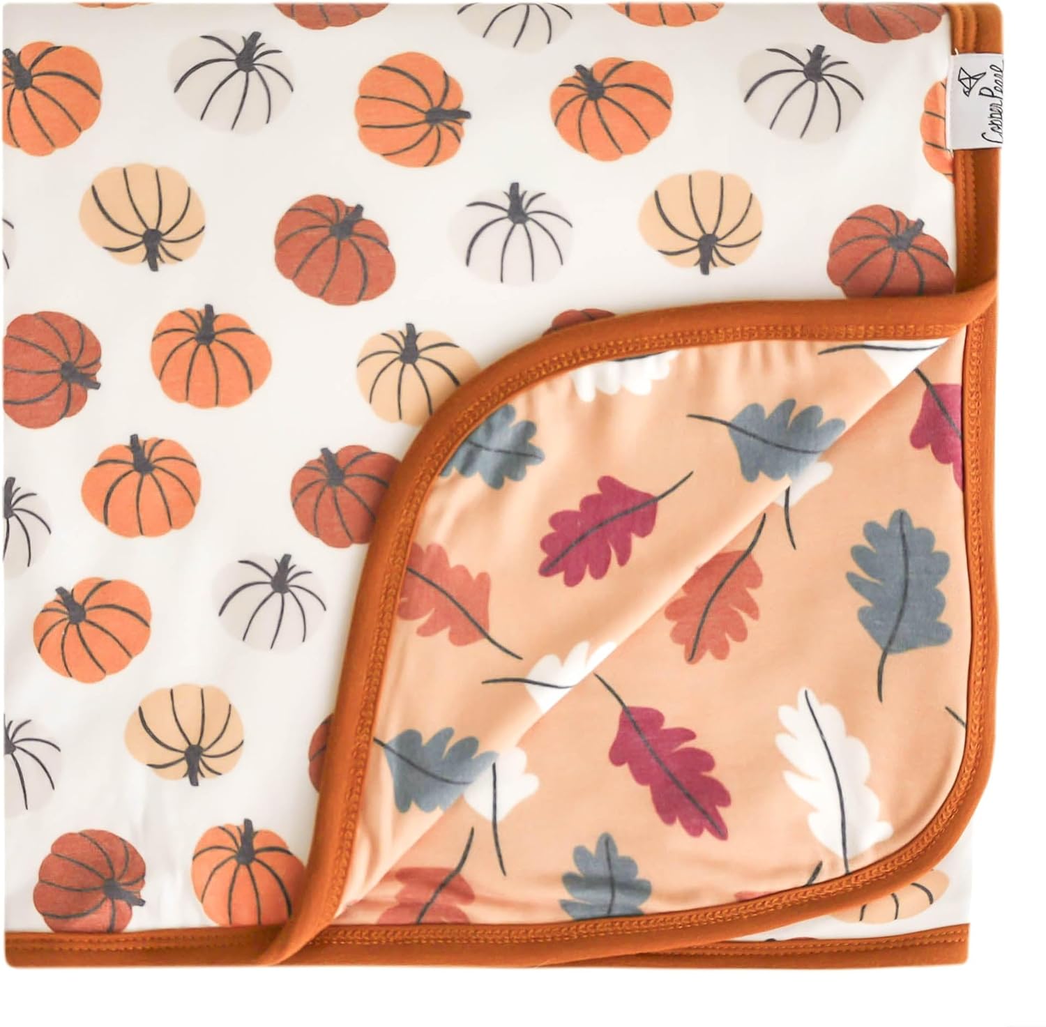 Blitz Copper Pearl Three-Layer Quilt: Soft, Breathable Baby Blanket | Cozy Toddler Quilt | Premium Polyester/Rayon, 46x46