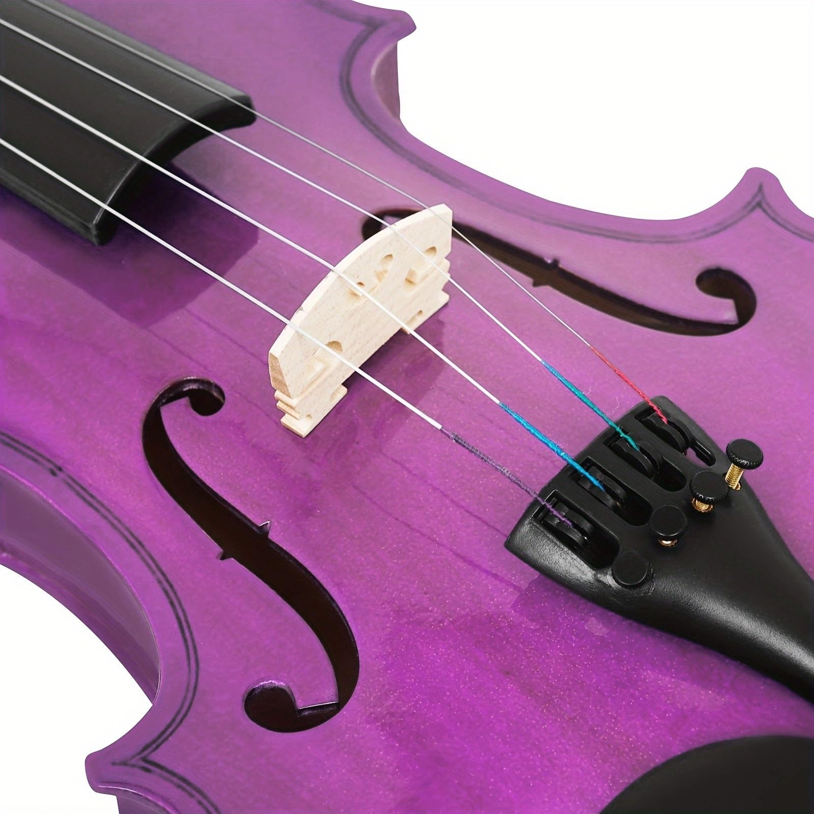 Violino Violino Popolare In Legno Massello Principiante Adulto Che Suona Il Violino 4/4 Set Completo Con Custodia Per Violino