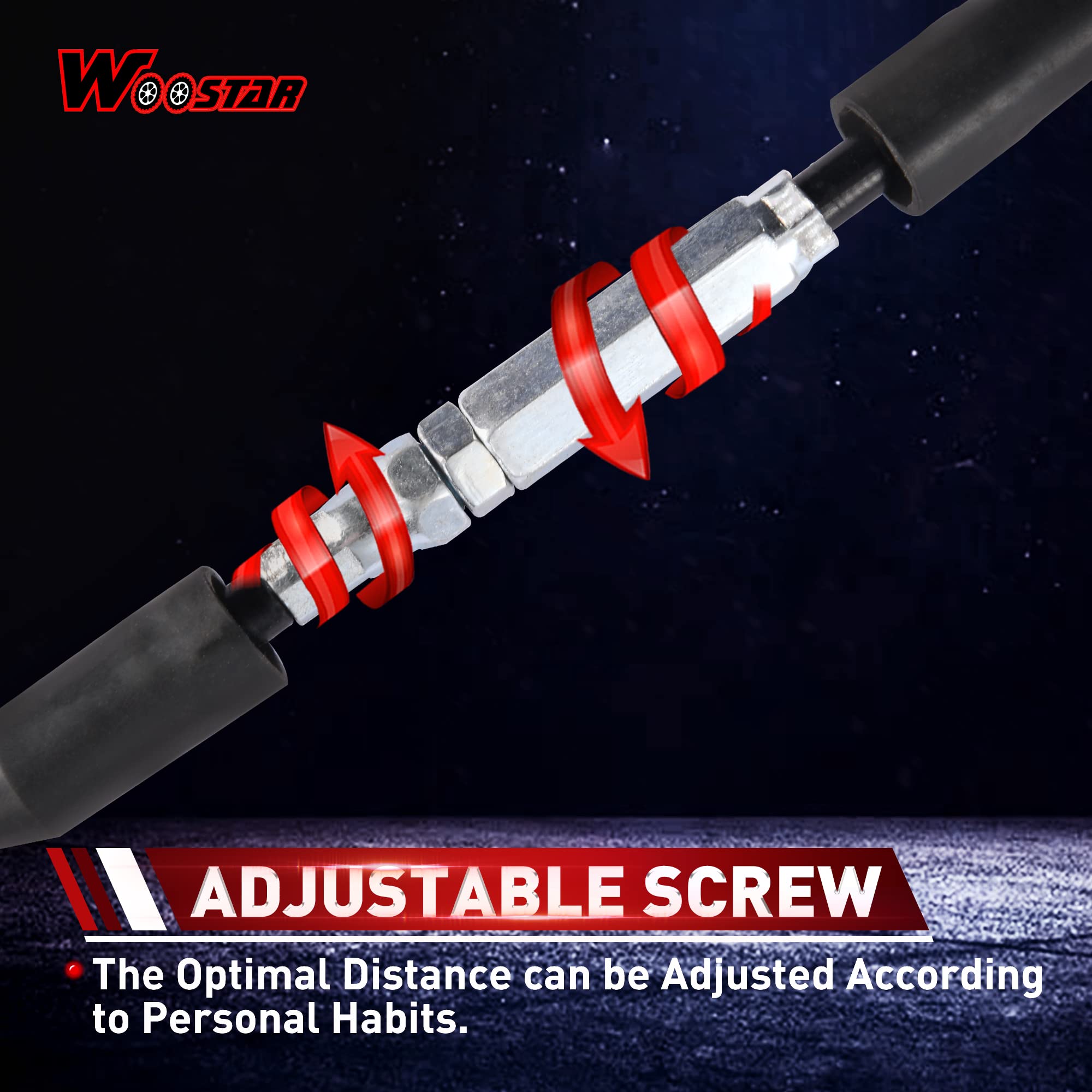 WOOSTAR 800mm Cavo Acceleratore Cambio con Regolatore Sostituzione per 50cc 70cc 90cc 110cc 125cc Dirt Pit Bike Scooter ATV Quad Go Kart
