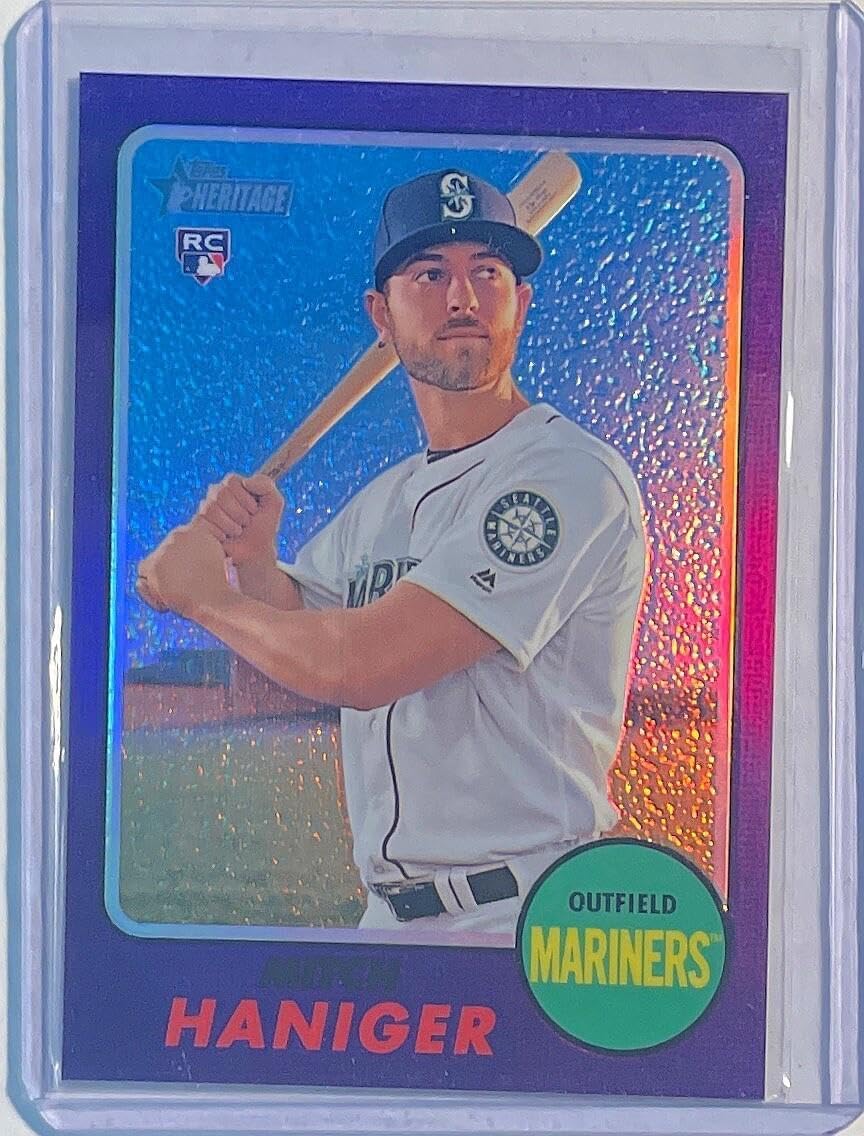 Mitch Haniger 2017 Topps Heritage Chrome Refractor Rookie Rc #676 - Baseball Slabbed Rookie Cards