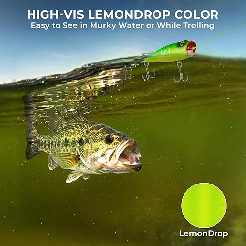 Miniatura 2 de KastKing Destron Essential - Línea de pesca de monofilamento, revestimiento avanzado de polímero para alta resistencia a la abrasión, súper suave,