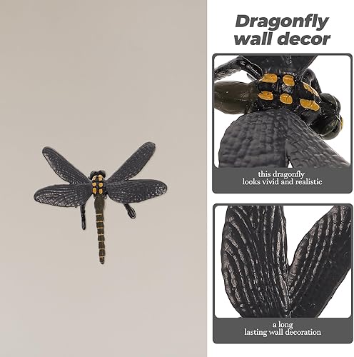Miniatura 4 de Modelo de metal para exteriores, decoración colgante para exteriores, decoración de pared de animales de animales, decoración de pared de libélula