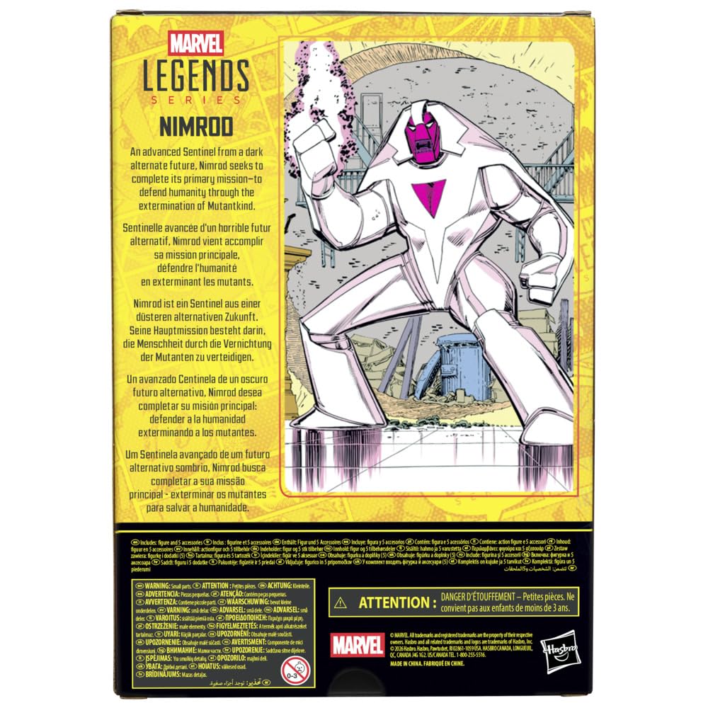 Hasbro Marvel Legends Series Nimrod X-Men Comics, 15,2 cm Größe, Sentinel Actionfigur, Originalprodukt