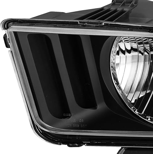 Miniatura 3 de DNA MOTORING HL-OH-FM05-BK-CL1 Reemplazo de faros delanteros de carcasa negra compatible con Mustang 05-09