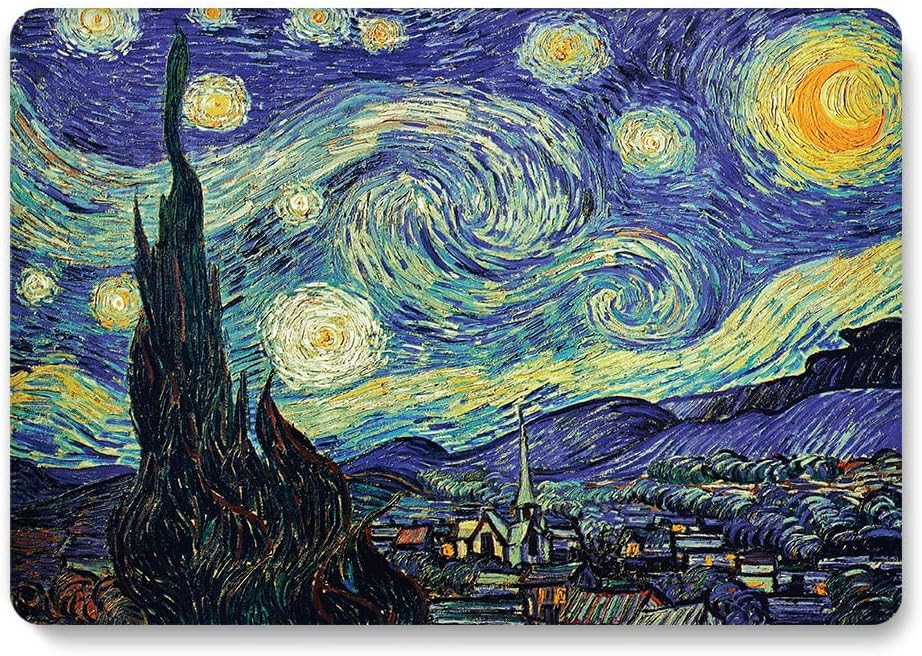 Case Compatible with MacBook Pro 15 inch 2019 2018 2017 2016 Release A1990 A1707 with Touch Bar, Protective Plastic Hard Shell Case & Keyboard Cover for MacBook Pro 15.4",Starry Night