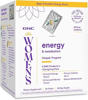 GNC Women's Energy and Metabolism Vitapak Program (1 Monthly Supply)