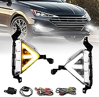 Vista 15 de Compatible con luces antiniebla Hyundai Accent 2012-2017 con DRL y intermitente, kit completo con interruptor y arnés (versión LED)