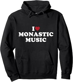 I Heart Monastic Music Pullover Hoodie