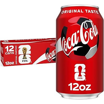 Coca-Cola Fridge Pack Soda Soft Drink, 12 fl oz Cans, 12 Pack - Classic Cola Soda Cans