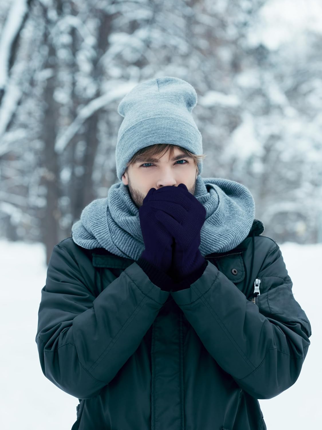 Glooarm 12 Pairs Winter Gloves Knit Warm Adult Stretchy Magic Gloves Bulk for Men Women Teens - Image 6