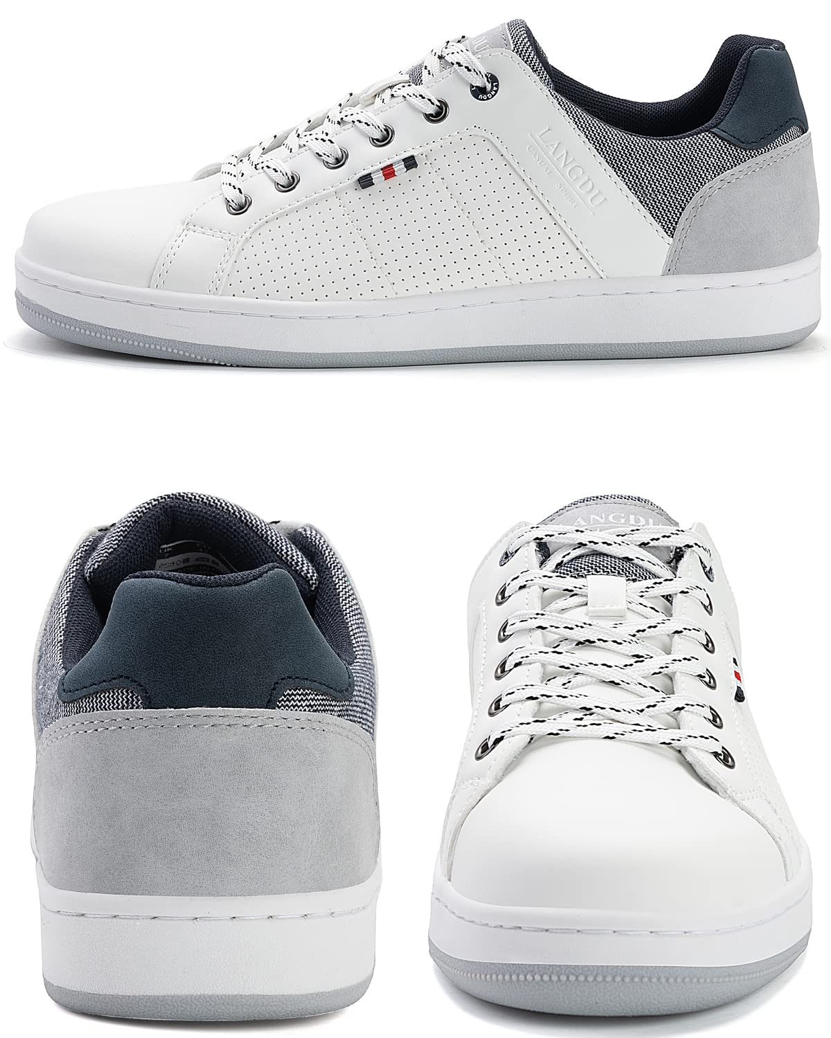 LANGDU Sneakers Uomo Scarpe da Ginnastica Casual Sportive Running Basse Scarpe all'Aperto 41-46