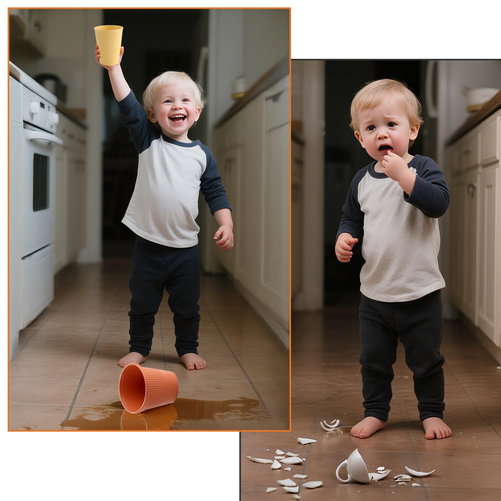 Mbsomnus 6 kubków wielokrotnego użytku, 350 ml, plastikowe kubki wielokrotnego użytku, ze zdrowego polipropylenu, bez BPA, z tworzywa sztucznego, 6 ciemniejszych kolorów, kubki do kawy, tworzywo