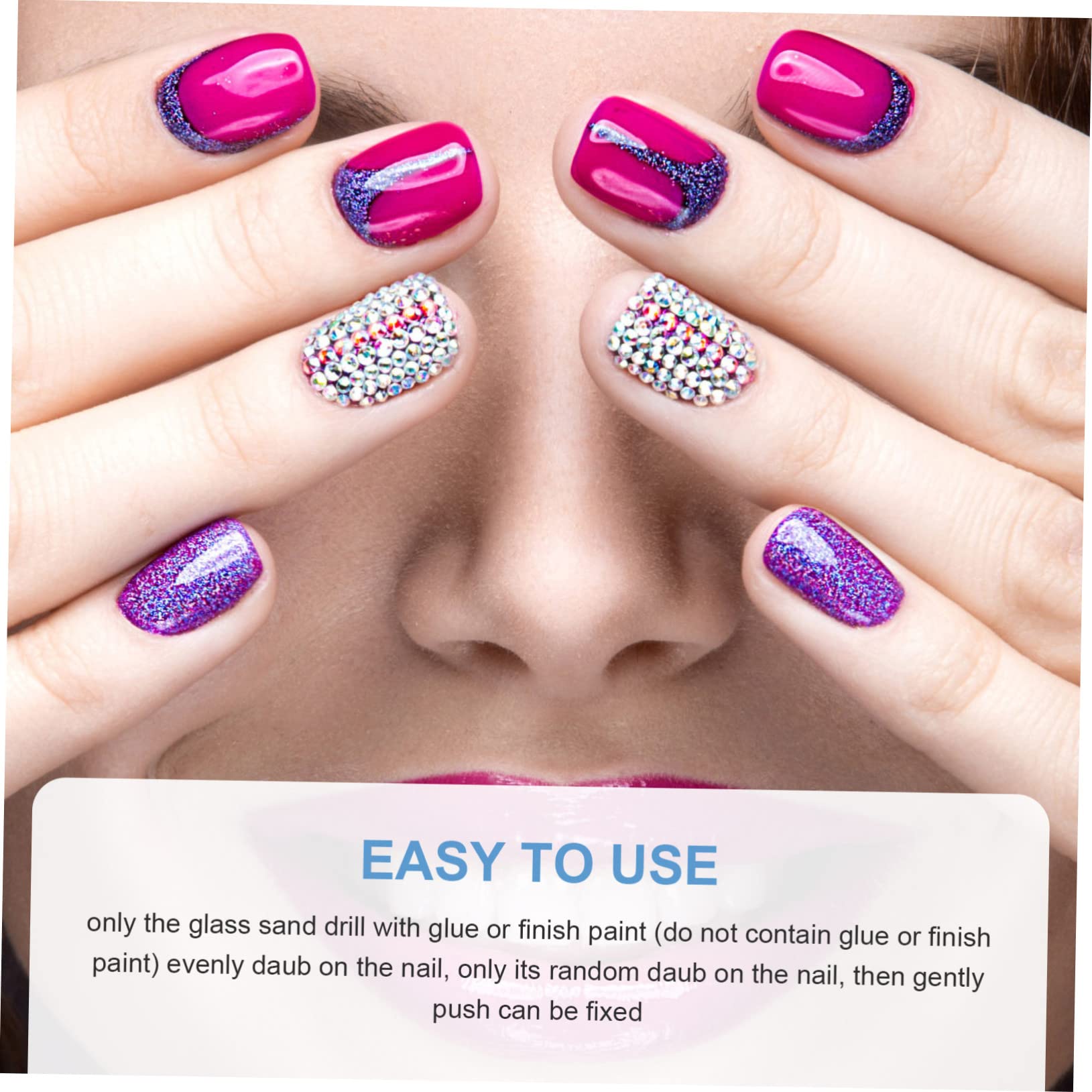 FOMIYES 25 Set Di Decorazioni Per Nail Art Ornamenti in Facili Da Applicare Ciondoli Per Unghie Indossabili Accessori Unici Per Saloni Di Bellezza