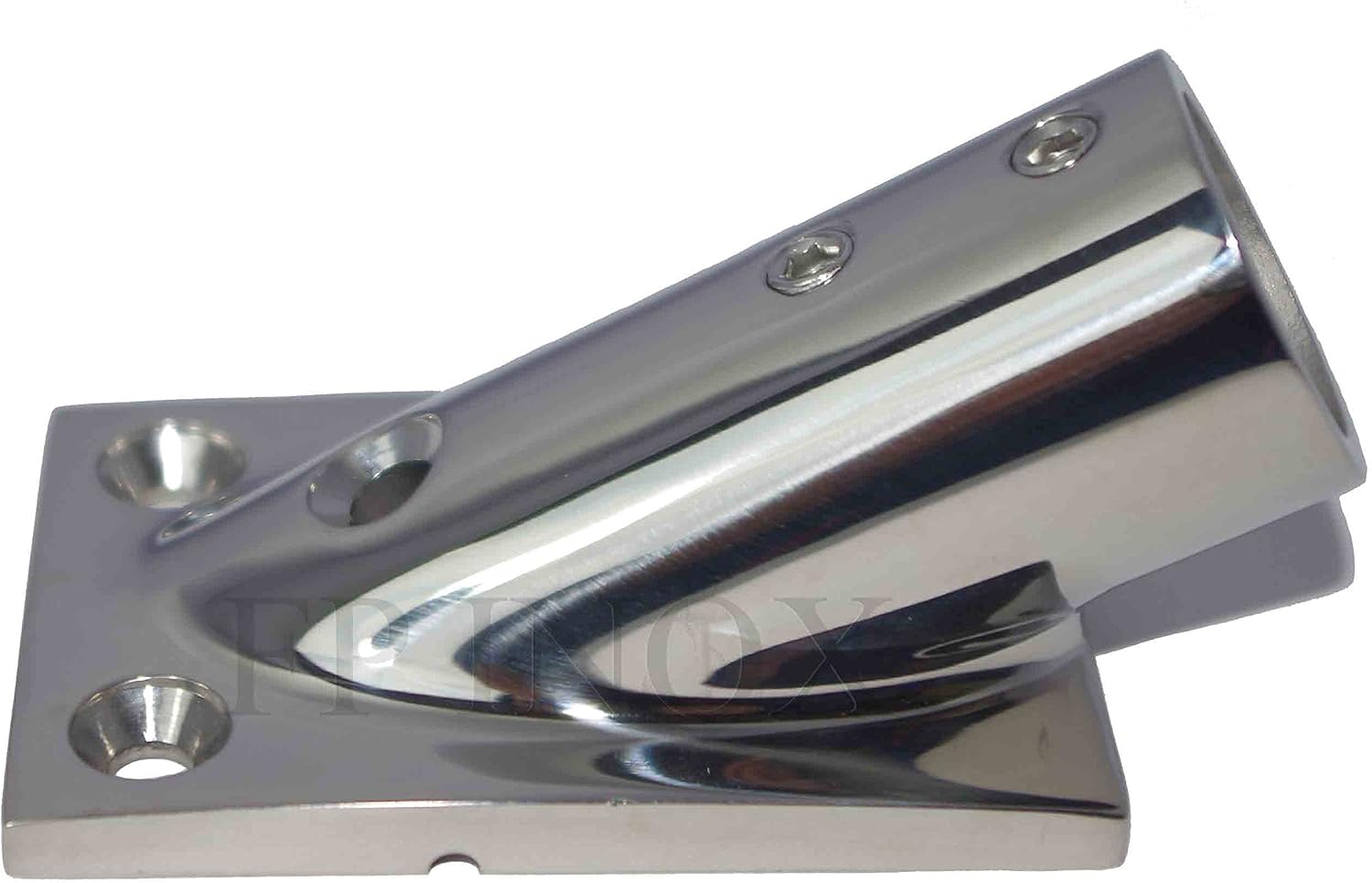 Platine Inox 316 Pour Tube 22mm - Angle 60° - Qualité Marine / Bateau