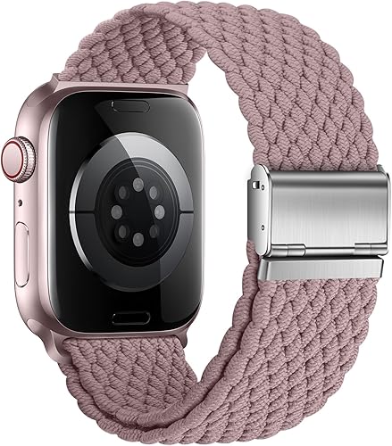 Miniatura 7 de Qimela Compatible con Apple Watch Band de 1.614, 1.575 y 1.496 pulgadas, correa elástica deportiva de un solo bucle con hebilla ajustable, correa