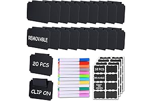 Basket Labels Clip-On Set for Storage and Organization