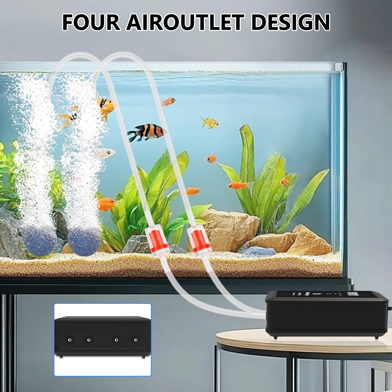 Fish Tank Air Pump Problems 320GPH Aquarium Air Pump Ultra Quiet