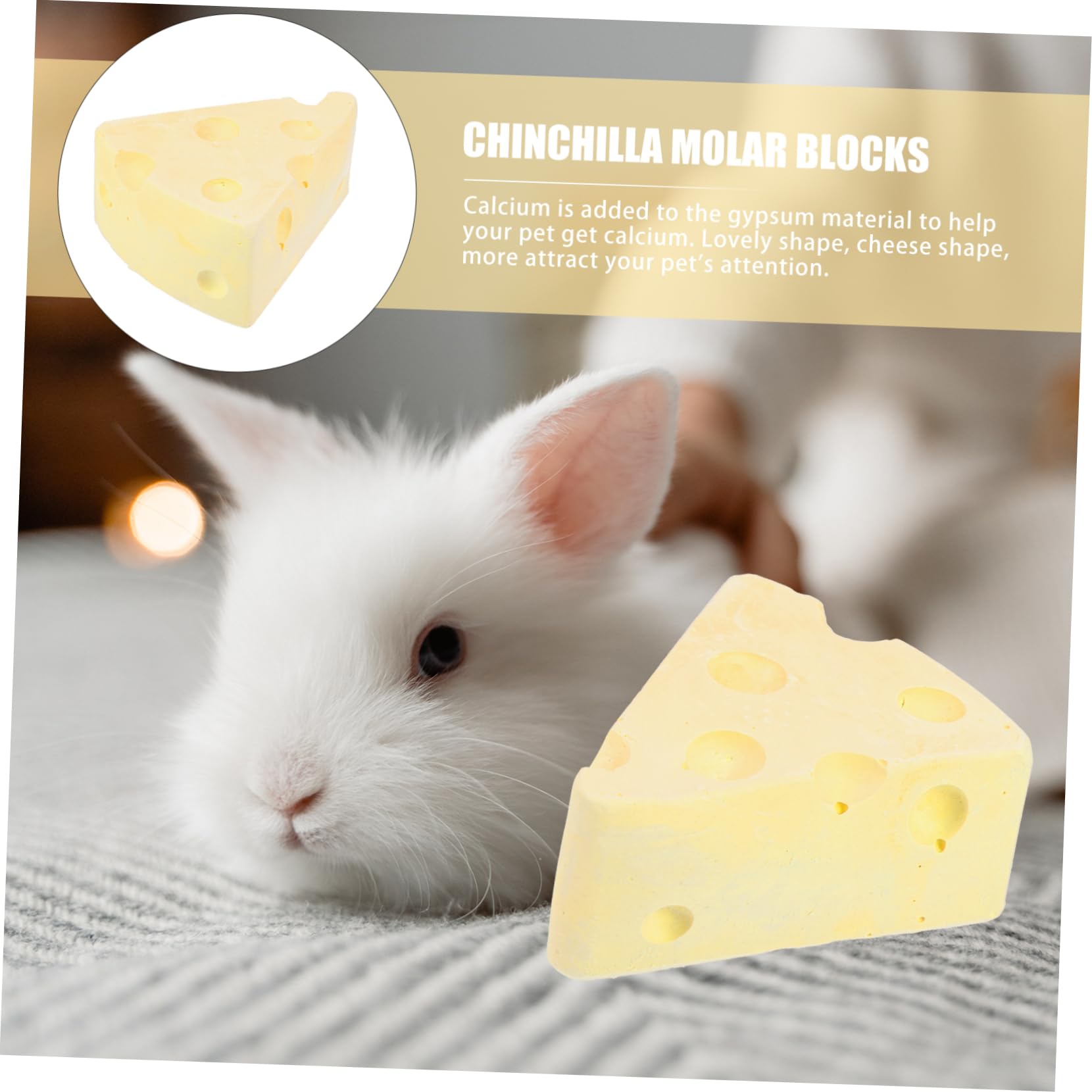 DOITOOL 6stücke Bunny Molar Nager Kauspielzeug Für Hamster Kaninchen Zahnpflege Spielzeug Mit Calcium Zahnstein Für Gesunde Zähne Zubehör Für Kleintiere