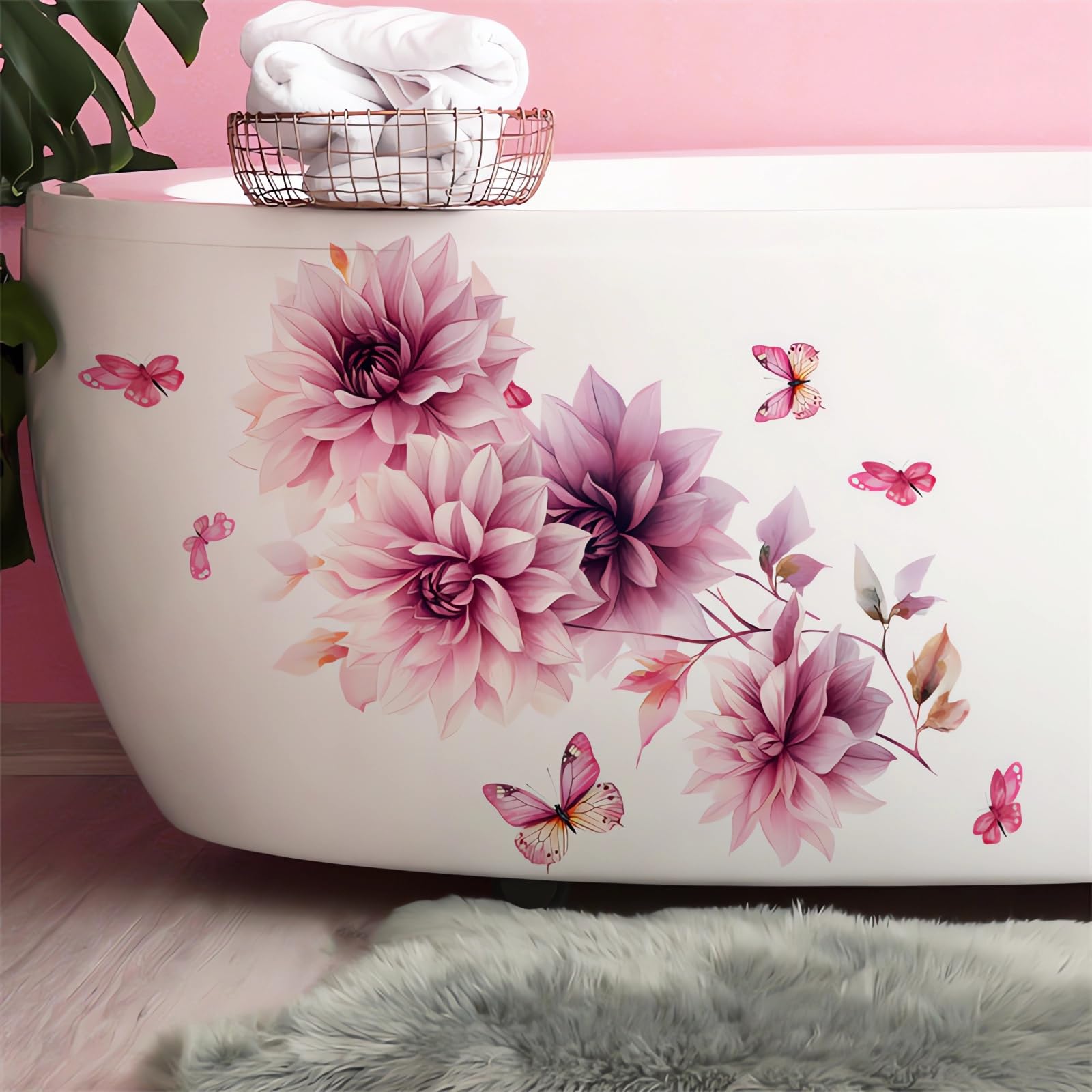 Autocollants muraux en vinyle pour personnaliser la salle de bain