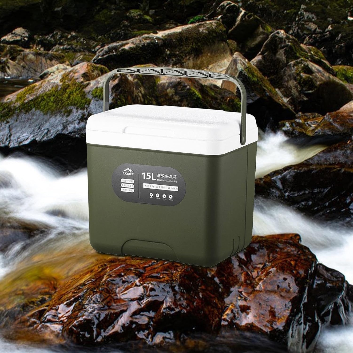 Borraccia Termica 15L Secchiello Ghiaccio Contenitore Isotermico per Bevande Sport e Outdoor