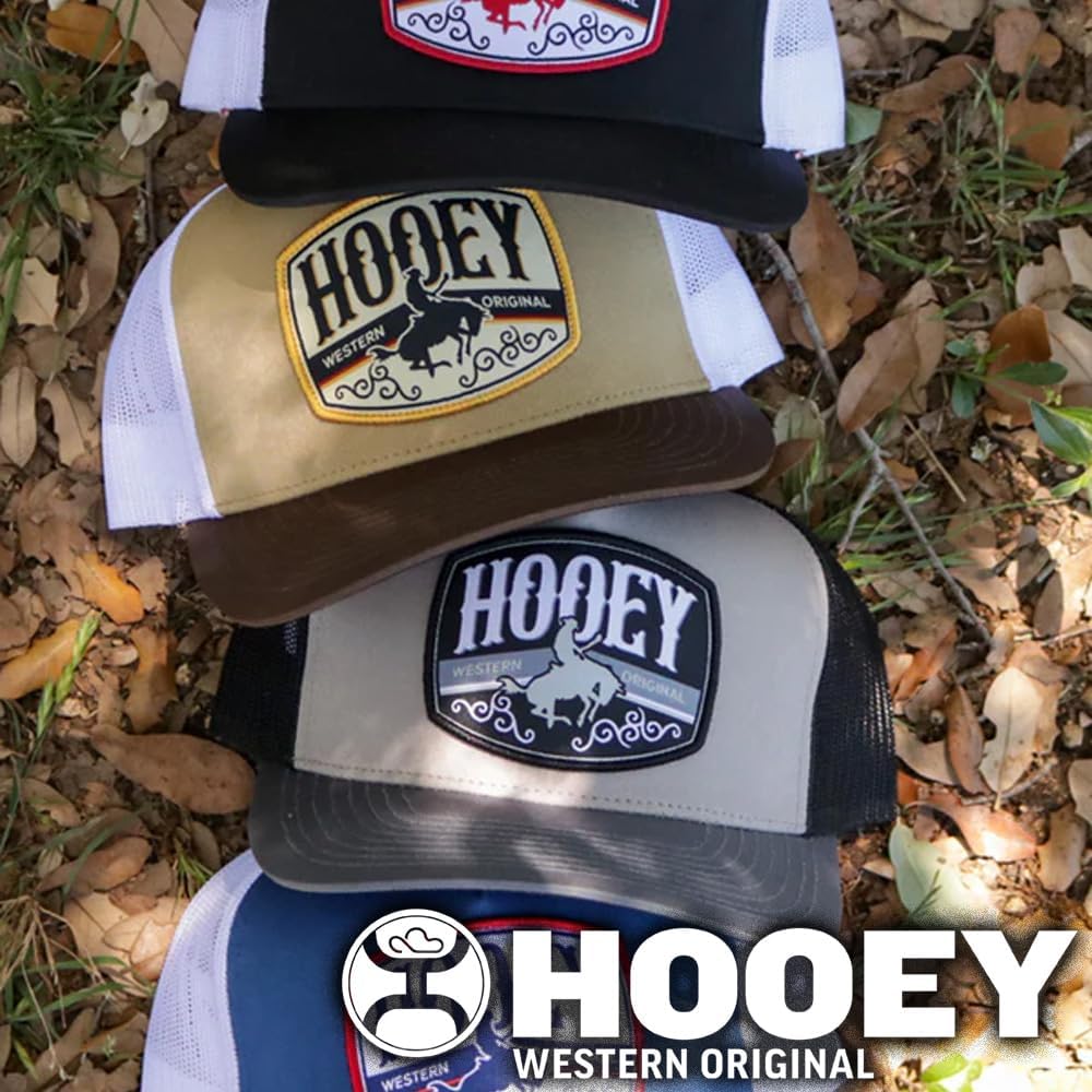 HOOEY Salado Hat - Snapback Cap with Logo Patch, Adjustable 5-Panel Outdoor & Casual Baseball Hat for Men & Women