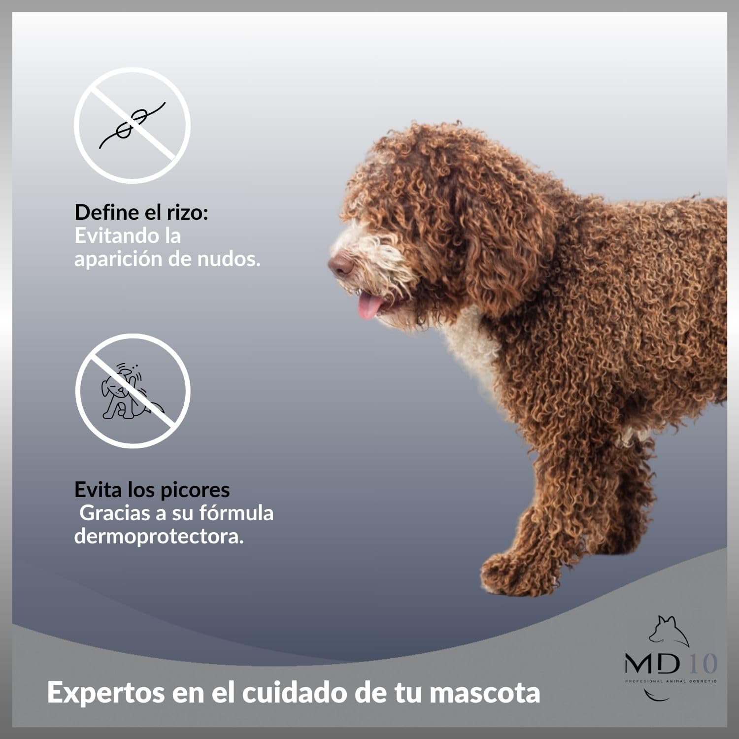 MD-10 COLLECTION Champú Perro de Agua (Pelo Marrón) 2 LTR