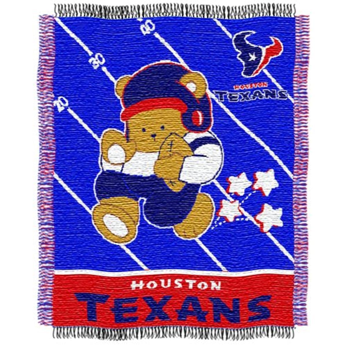 NFL Houston Texans Woven Jacquard Baby Throw Blanket
