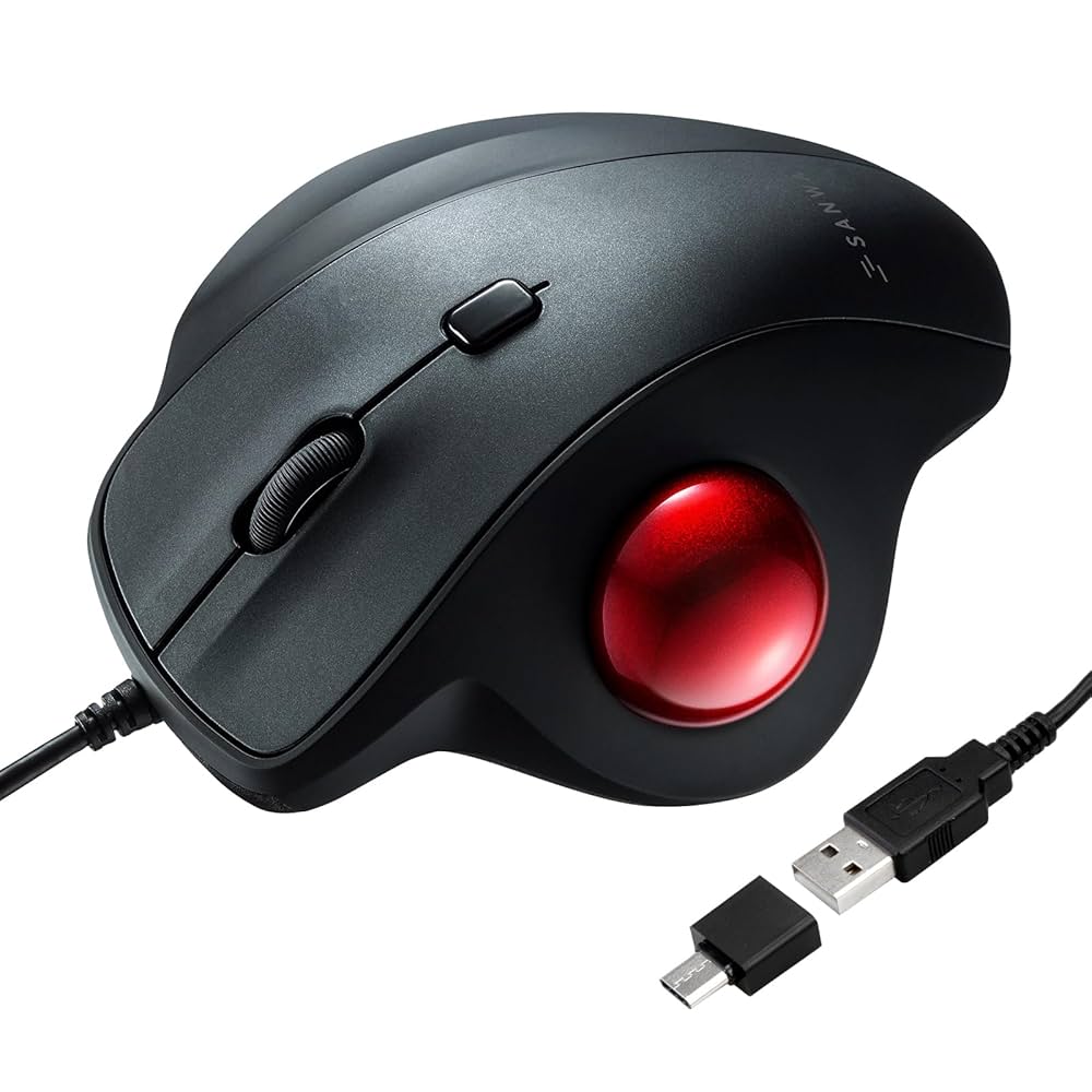 まうす Amazon.com: SANWA Wired Ergonomic Trackball Mouse, Optical