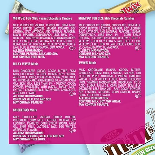 Miniatura 7 de SNICKERS, TWIX, M&M'S & MILKY WAY bolsa de caramelo de Pascua, 235 piezas, 85.76 oz