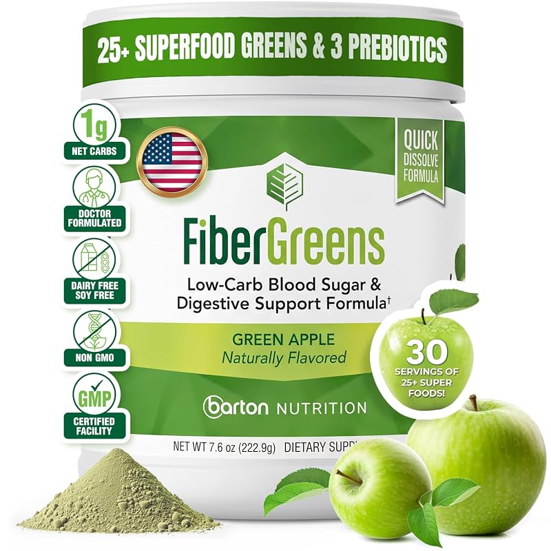 Barton Nutrition Fibra Alimentar em Pó com Fibra Prebiótica, 216 g