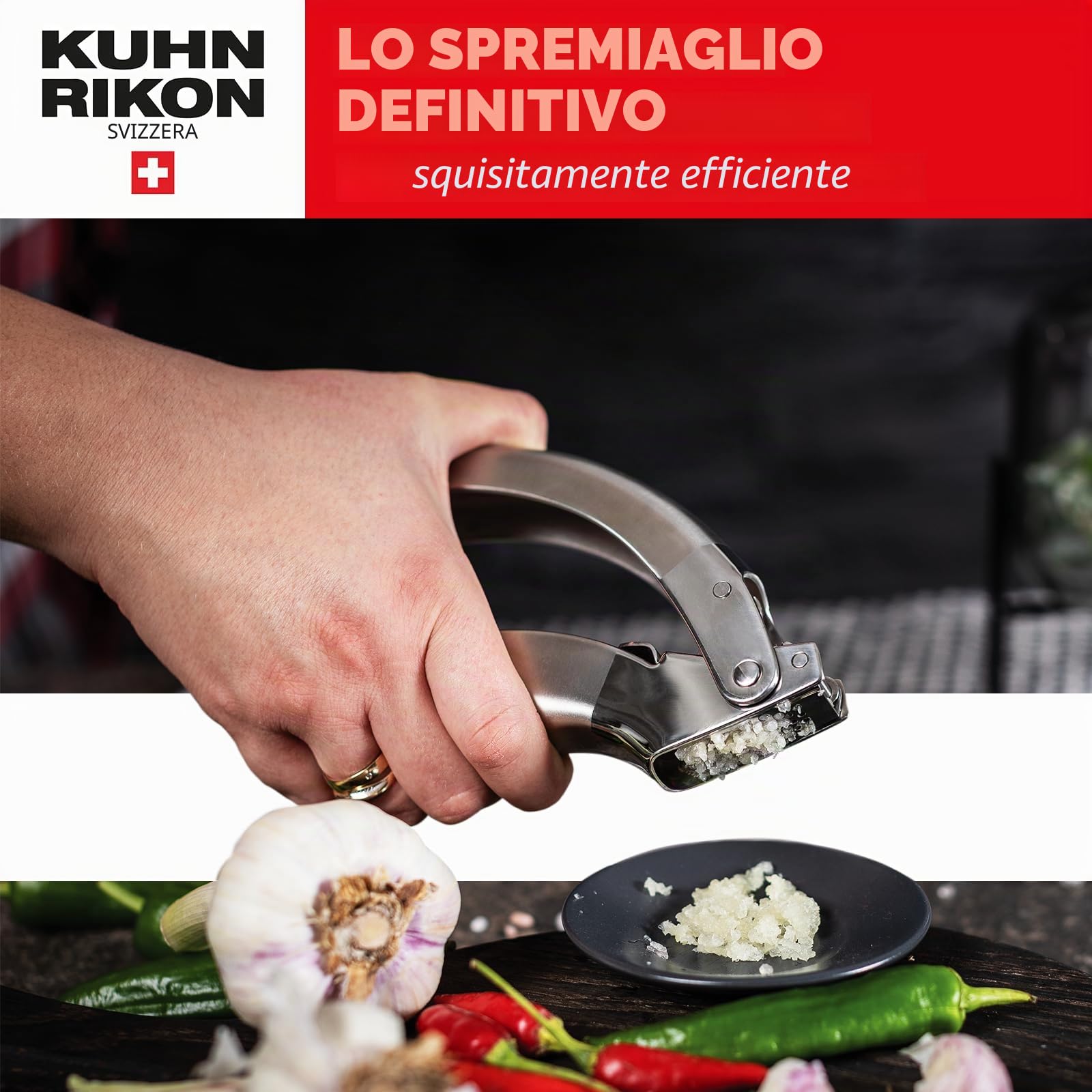 Kuhn Rikon, Spremi aglio in acciaio inox