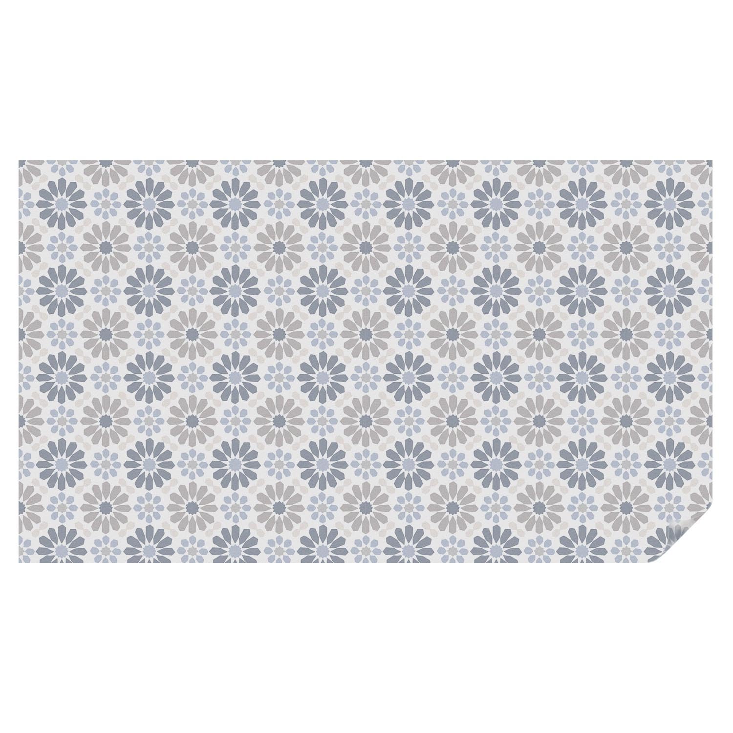 Film occultant fenêtre 200x116 cm vitrail mosaïque florale pour vitrage
