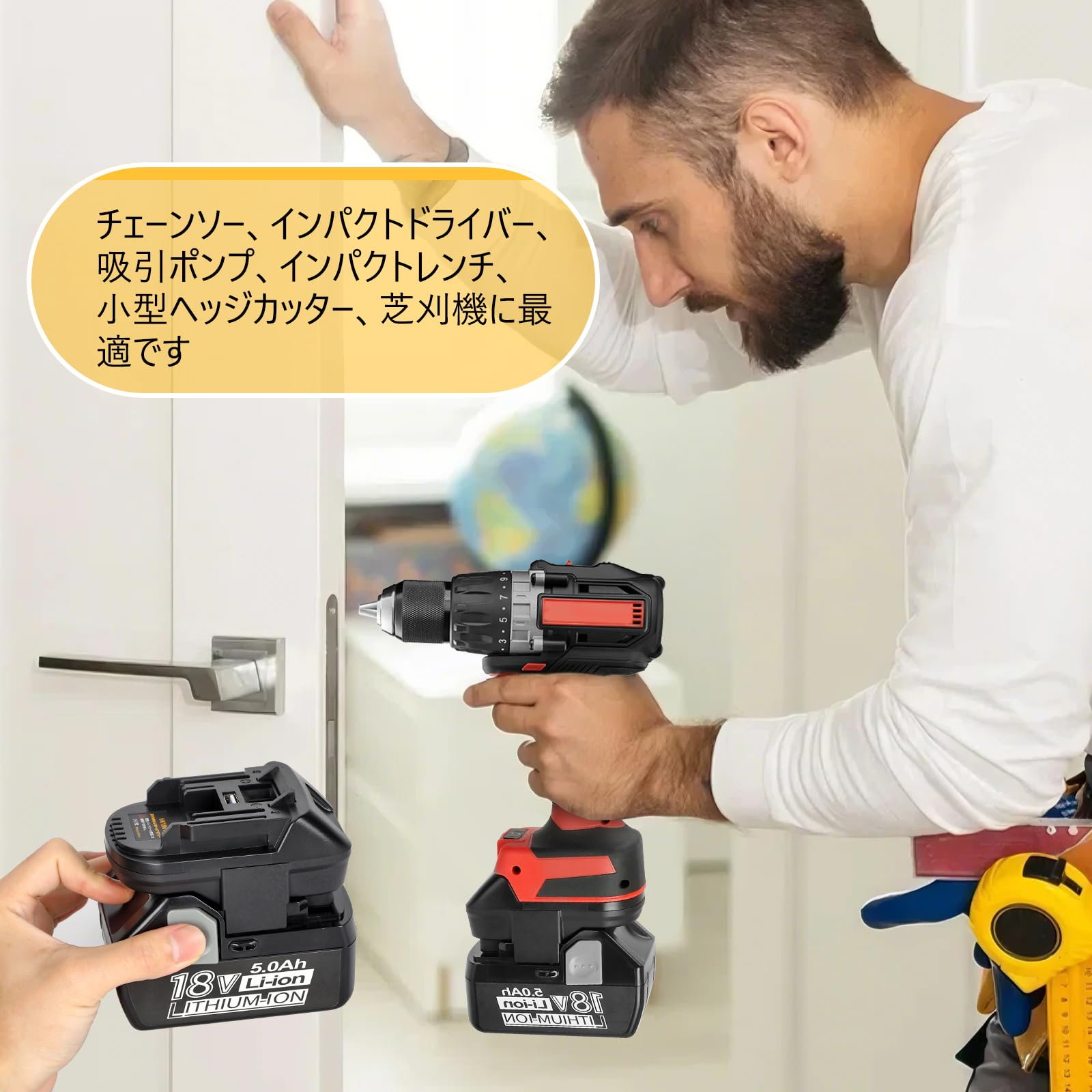 Amazon.co.jp: バッテリーコンバーターマキタの 18V 工具に対応してい 